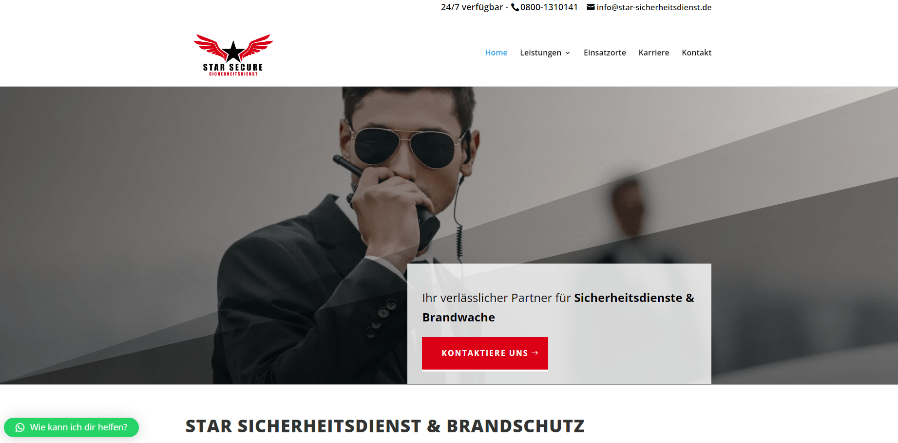Webseiten für Sicherheitsdienste, Webdesign Idunatek